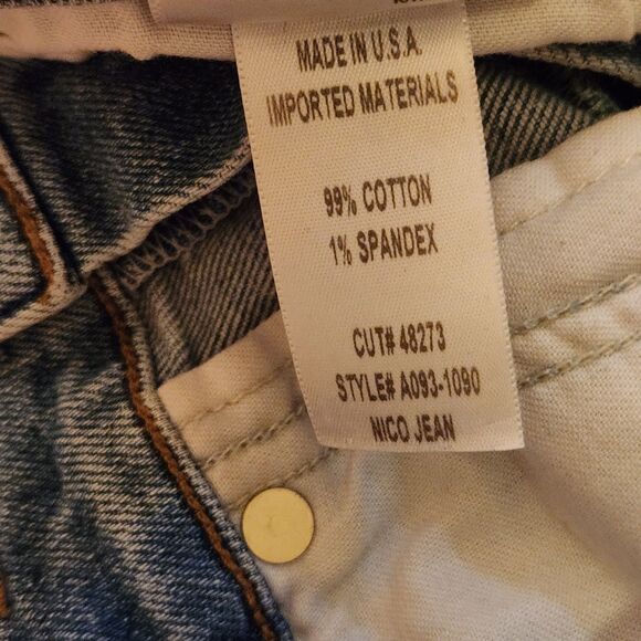 AGOLDE Nico Jeans Med Wash High Rise Straight Leg Button Fly 90's Style Sz 28 - Picture 8 of 9